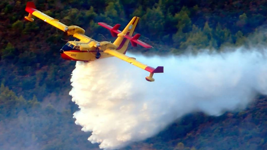 φωτιά στην Αλβανία, Canadair
