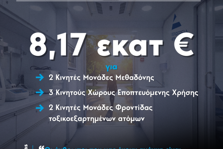 Νέες δράσεις και δομές για την αντιμετώπιση των εξαρτήσεων από την Περιφέρεια Αττικής, ύψους 8,17 εκατ. ευρώ από ευρωπαϊκούς πόρους