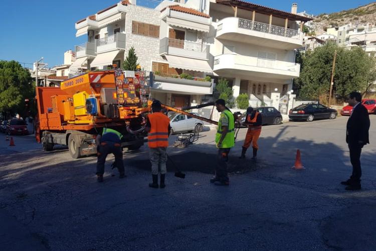 Χαϊδάρι, οδόστρωμα, έργα 