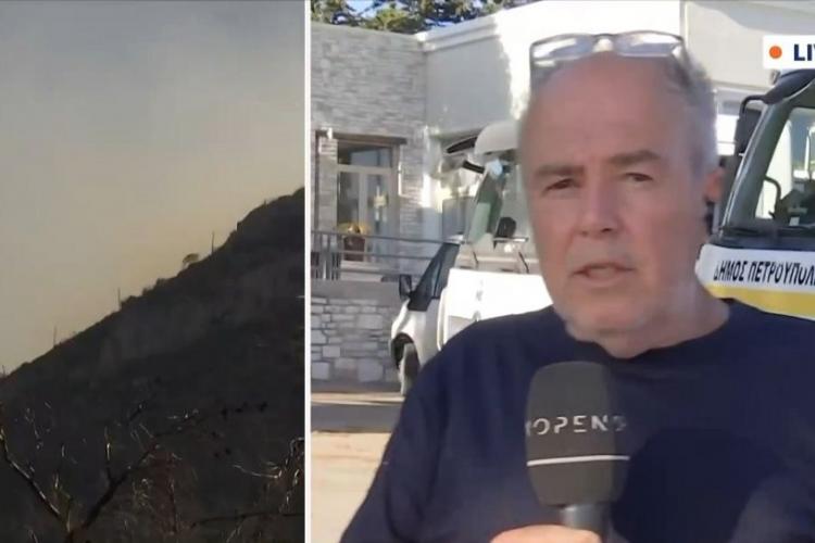 Ο Δήμος Πετρούπολης συμμετείχε στην αντιμετώπιση της φωτιάς στην Πάρνηθα