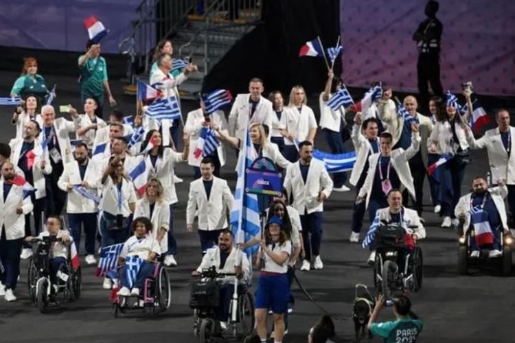 Η παρέλαση της ελληνικής αποστολής για τους Παραολυμπιακούς Αγώνες 2024