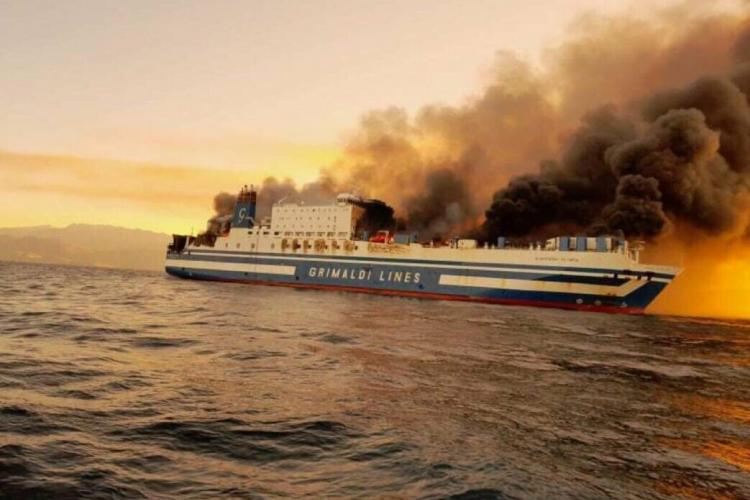 Euroferry Olympiα, Ηγουμενίτσα, πυρκαγιά