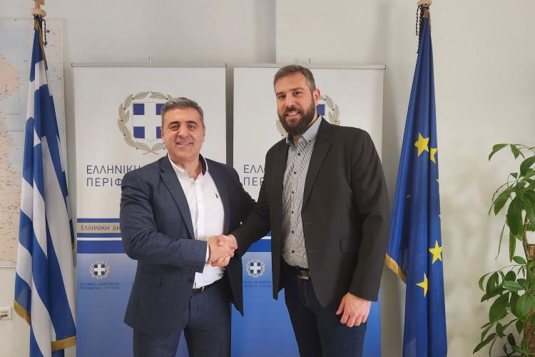 Συνάντηση του Δημάρχου Πετρούπολης με τον Αντιπεριφερειάρχη Δυτικού Τομέα Αθηνών