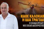 Η Ελλάδα καίγεται γιατί δεν απέκτησε ποτέ εθνική στρατηγική δασοπροστασίας, Βορύλλας Ανδρέας, πολιτική, πυρκαγιά 