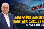 ΔΙΑΓΡΑΦΕΣ ΔΑΝΕΙΩΝ ΠΑΝΩ ΑΠΟ 1 ΔΙΣ. ΕΥΡΩ ΣΤΟ ΚΑΖΙΝΟ ΠΑΡΝΗΘΑΣ, Ανδρέας Βορύλλας, ΝΙΚΗ, κόμματα, δυτική Αθήνα 