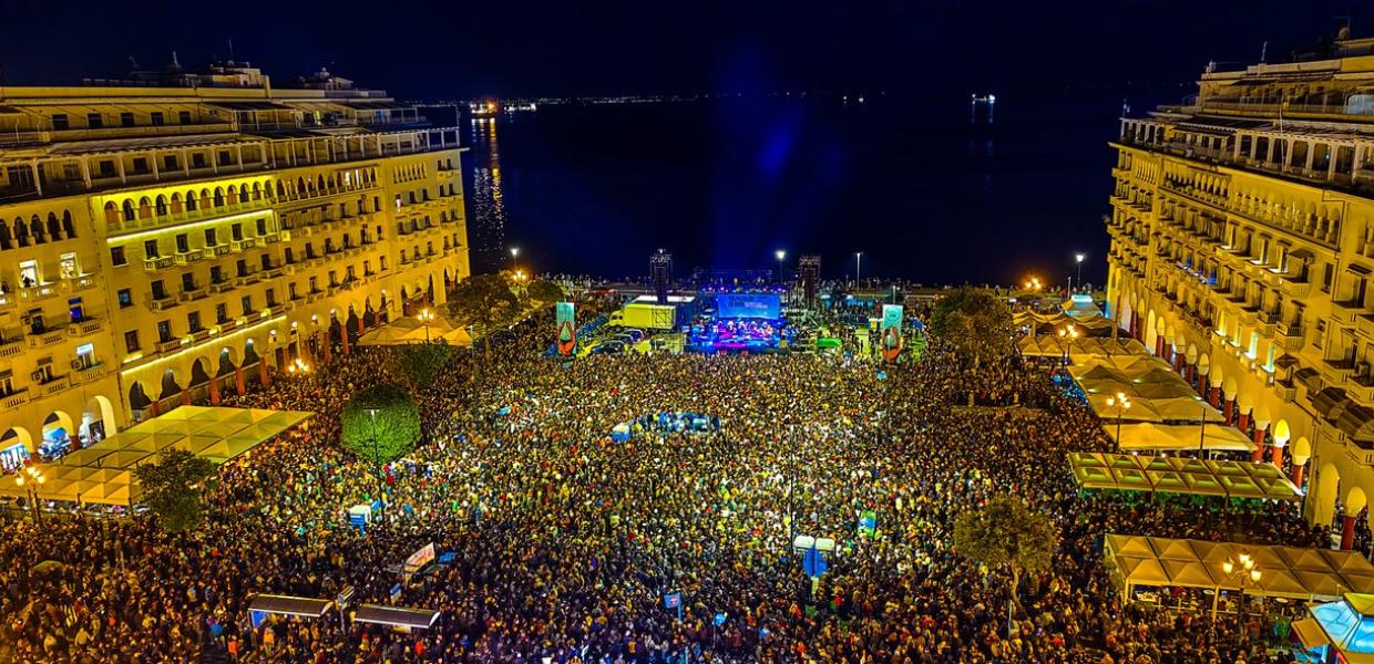 Αριστοτέλους στη Θεσσαλονίκη στη συναυλία κατά της ιδιωτικοποίησης του νερού